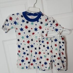 Hanna Andersson Starry Kids Pajama Set - Red, Blue, Green
